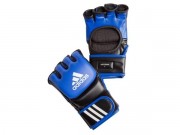 Adidas 10684 Перчатки тренировочные Adidas ММА/COMBAT кожа сине/черн фото